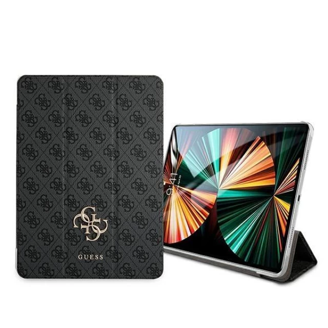Чехол Guess Book Cover для iPad 12.9 2021 Gray 4G Collection (GUE001468)