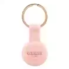 Чехол-брелок Guess Silicone для AirTag Pink (GUATSGEP)