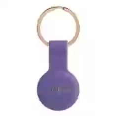 Чохол-брелок Guess Silicone для AirTag Purple (GUATSGEU)