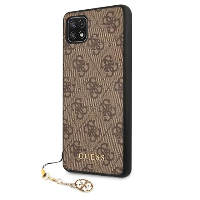 Чохол Guess 4G Charms Collection для Samsung Galaxy A22 5G Brown (GUHCSA22GF4GBR)