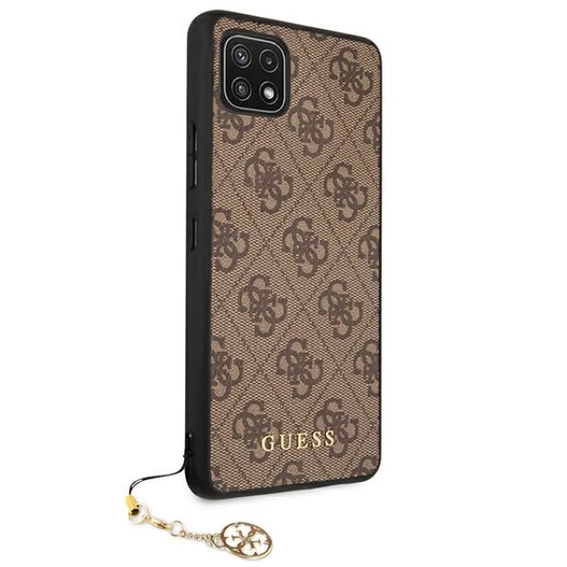 Чехол Guess 4G Charms Collection для Samsung Galaxy A22 5G Brown (GUHCSA22GF4GBR)