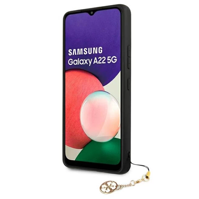 Чехол Guess 4G Charms Collection для Samsung Galaxy A22 5G Brown (GUHCSA22GF4GBR)