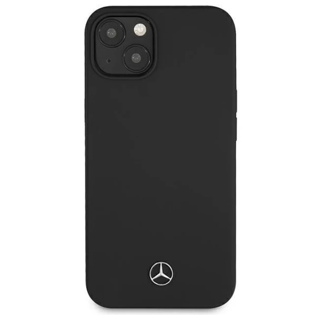 Чохол Mercedes для iPhone 13 mini Silicone Line Black (MEHCP13SSILBK)
