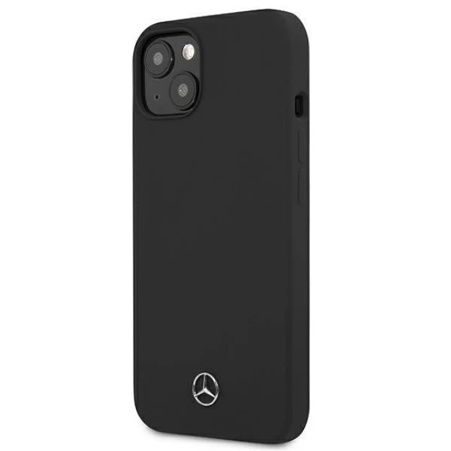 Чохол Mercedes для iPhone 13 Silicone Line Black (MEHCP13MSILBK)