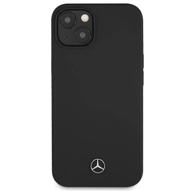 Чехол Mercedes для iPhone 13 Silicone Line Black (MEHCP13MSILBK)