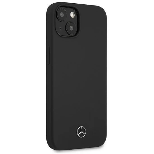 Чохол Mercedes для iPhone 13 Silicone Line Black (MEHCP13MSILBK)