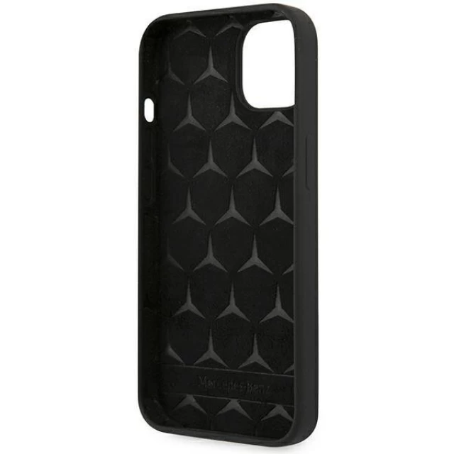 Чехол Mercedes для iPhone 13 Silicone Line Black (MEHCP13MSILBK)