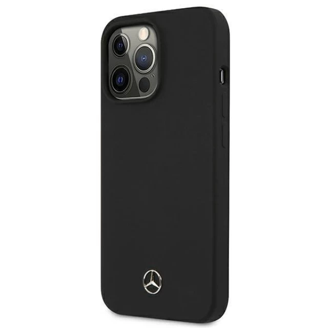 Чехол Mercedes для iPhone 13 Pro Max Silicone Line Black (MEHCP13XSILBK)