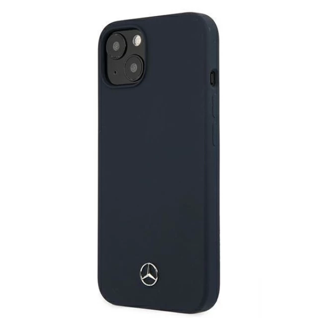 Чехол Mercedes для iPhone 13 Silicone Line Navy (MEHCP13MSILNA)