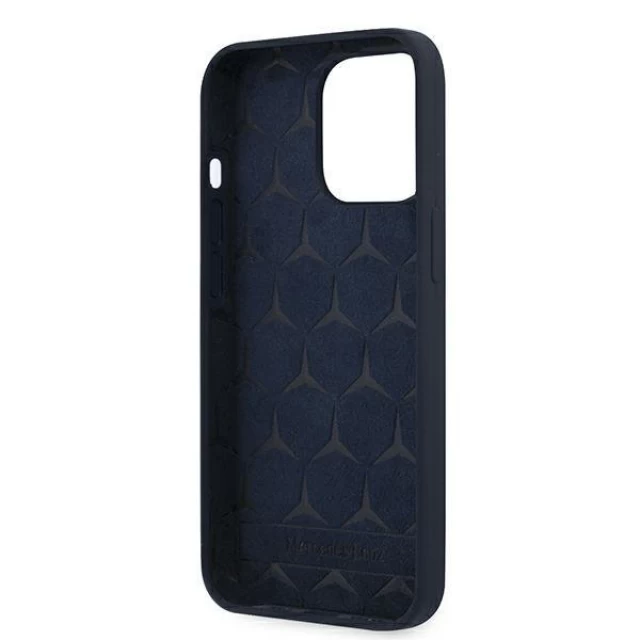 Чехол Mercedes для iPhone 13 Pro Max Silicone Line Navy (MEHCP13XSILNA)