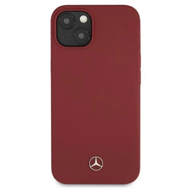 Чохол Mercedes для iPhone 13 Silicone Line Red (MEHCP13MSILRE)