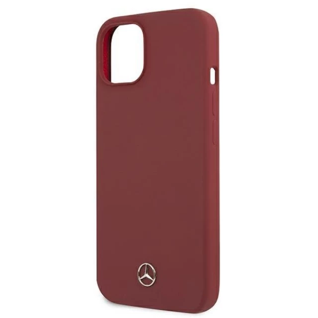 Чохол Mercedes для iPhone 13 Silicone Line Red (MEHCP13MSILRE)