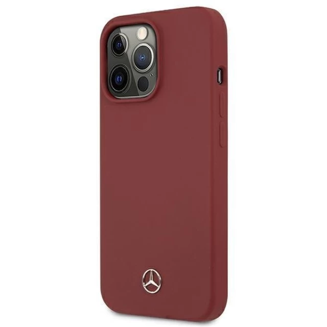 Чехол Mercedes для iPhone 13 Pro Max Silicone Line Red (MEHCP13XSILRE)