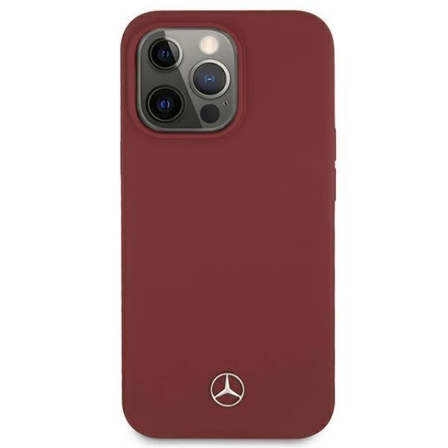 Чехол Mercedes для iPhone 13 Pro Max Silicone Line Red (MEHCP13XSILRE)