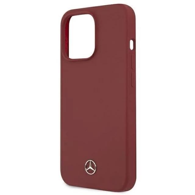 Чехол Mercedes для iPhone 13 Pro Max Silicone Line Red (MEHCP13XSILRE)