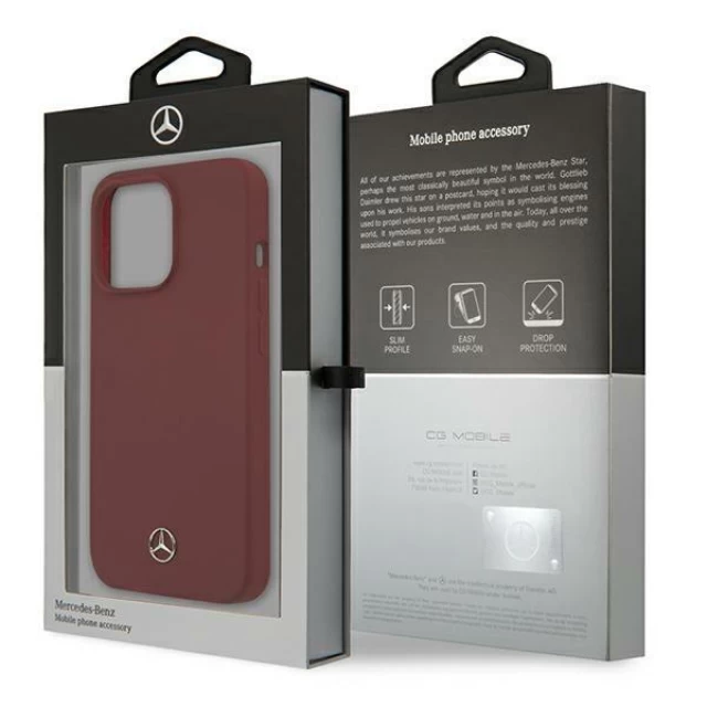 Чохол Mercedes для iPhone 13 Pro Max Silicone Line Red (MEHCP13XSILRE)