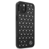Чехол Mercedes для iPhone 13 Silver Stars Pattern Black (MEHCP13MESPBK)