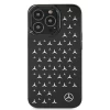 Чехол Mercedes для iPhone 13 Pro Max Silver Stars Pattern Black (MEHCP13XESPBK)
