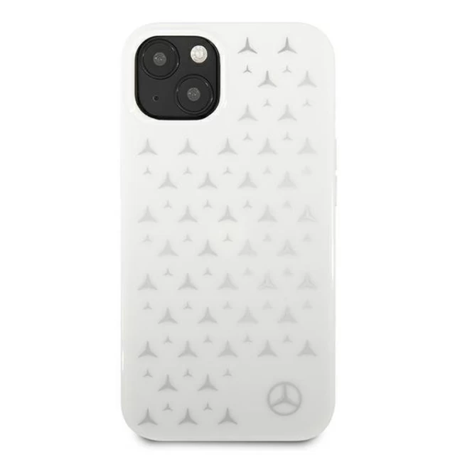 Чохол Mercedes для iPhone 13 mini Silver Stars Pattern White (MEHCP13SESPWH)