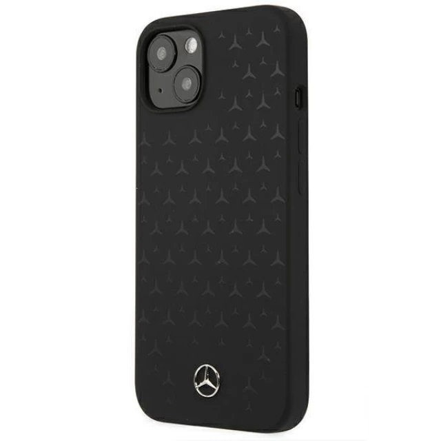 Чохол Mercedes для iPhone 13 Silicone Stars Pattern Black (MEHCP13MSIPBK)