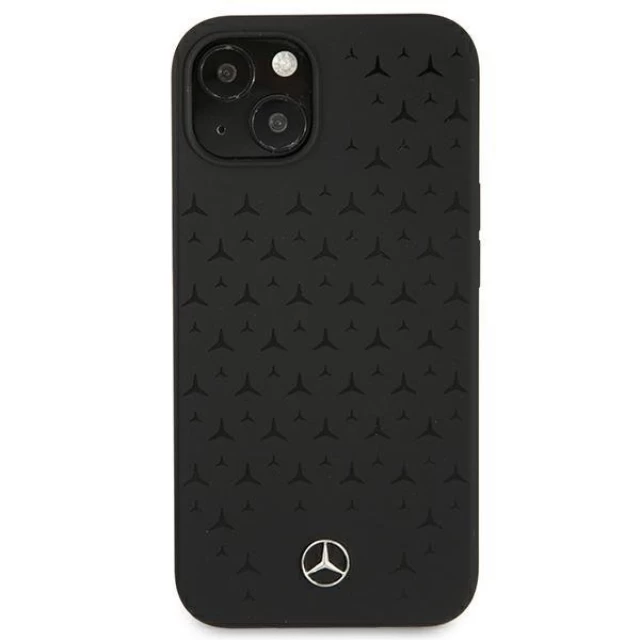 Чохол Mercedes для iPhone 13 Silicone Stars Pattern Black (MEHCP13MSIPBK)