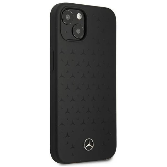 Чохол Mercedes для iPhone 13 Silicone Stars Pattern Black (MEHCP13MSIPBK)