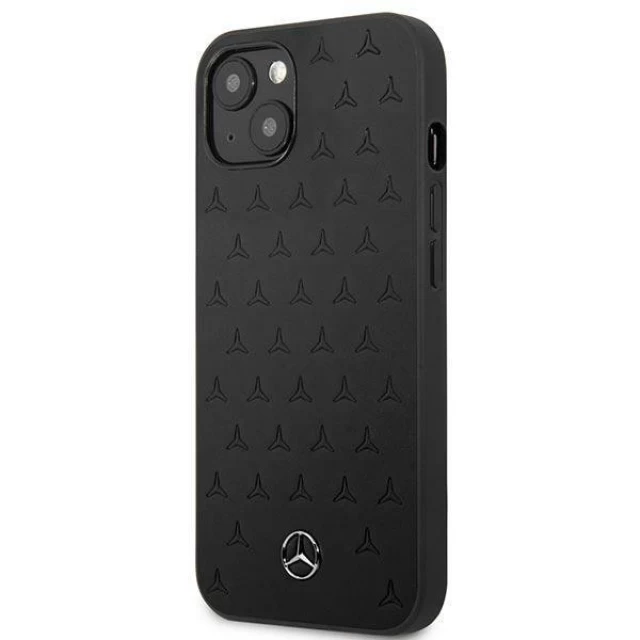 Чохол Mercedes для iPhone 13 Leather Stars Pattern Black (MEHCP13MPSQBK)