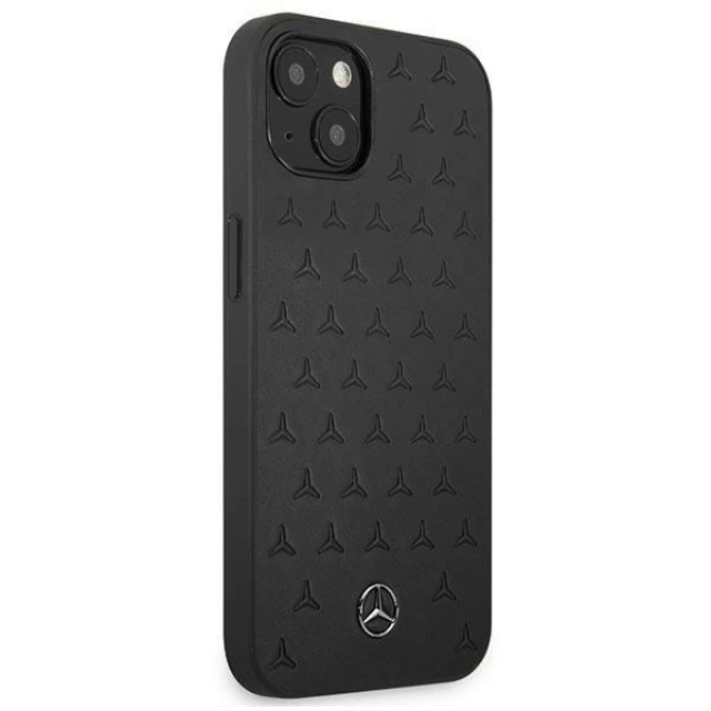 Чохол Mercedes для iPhone 13 Leather Stars Pattern Black (MEHCP13MPSQBK)