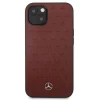 Чехол Mercedes для iPhone 13 mini Leather Stars Pattern Red (MEHCP13SPSQRE)