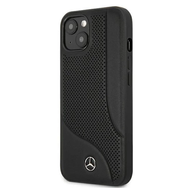 Чехол Mercedes для iPhone 13 mini Leather Perforated Area Black (MEHCP13SCDOBK)