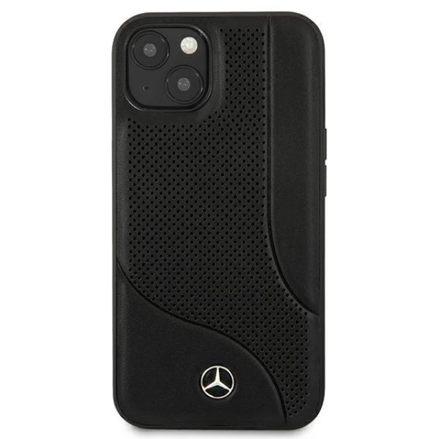 Чохол Mercedes для iPhone 13 mini Leather Perforated Area Black (MEHCP13SCDOBK)