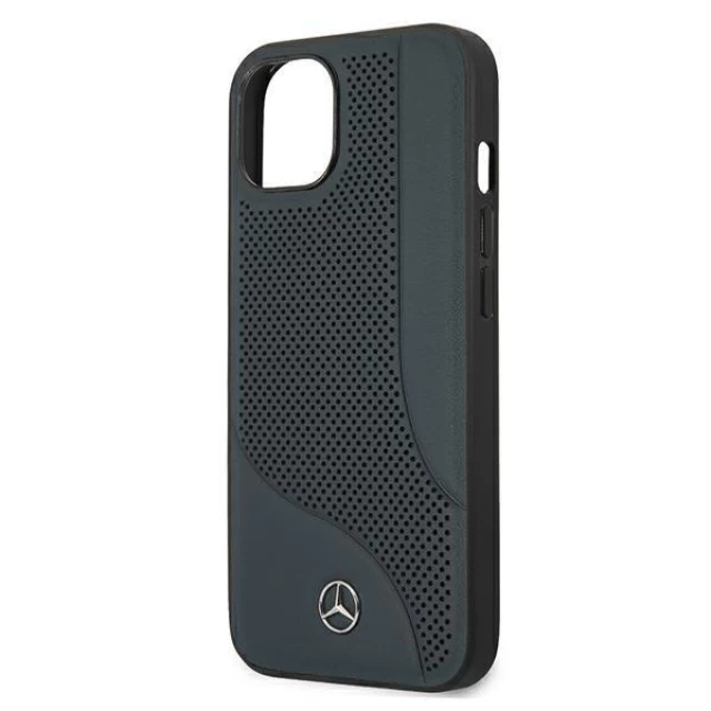 Чехол Mercedes для iPhone 13 Leather Perforated Area Navy (MEHCP13MCDONA)