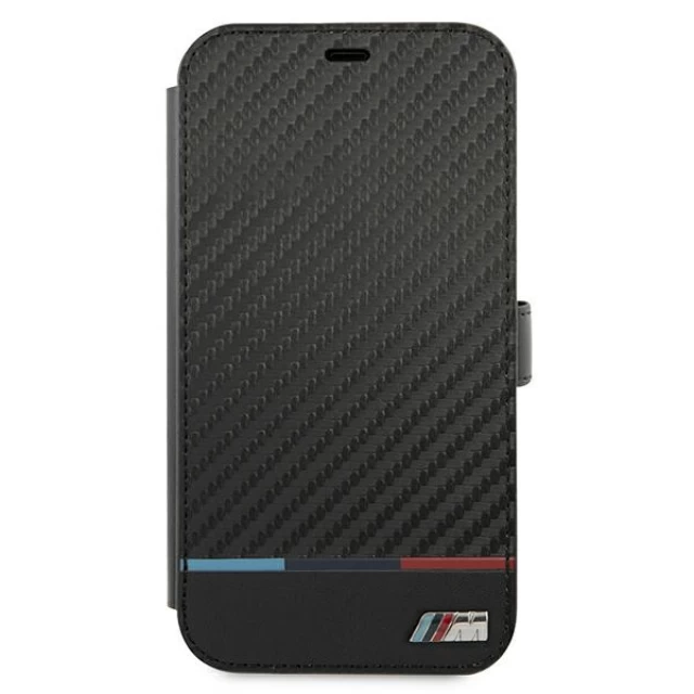 Чохол BMW для iPhone 13 Pro Max M Collection PU Carbon Stripe Black (BMBKP13XPUCARTCBK)