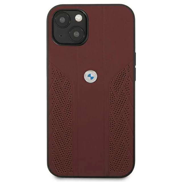 Чохол BMW для iPhone 13 mini Leather Curve Perforate Red (BMHCP13SRSPPR)