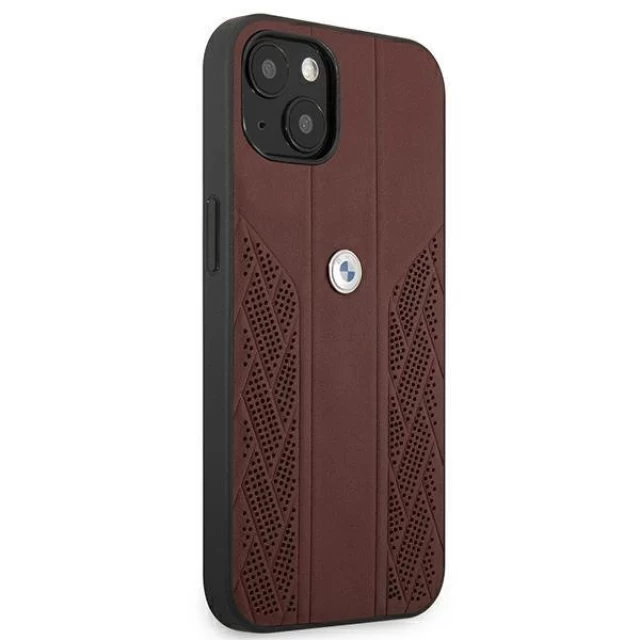 Чохол BMW для iPhone 13 mini Leather Curve Perforate Red (BMHCP13SRSPPR)