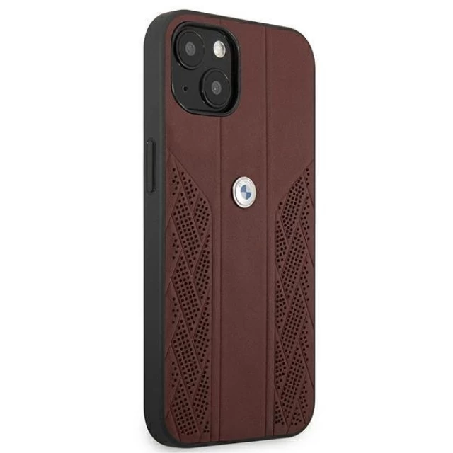 Чохол BMW для iPhone 13 Leather Curve Perforate Red (BMHCP13MRSPPR)