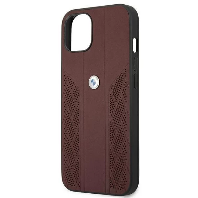 Чохол BMW для iPhone 13 Leather Curve Perforate Red (BMHCP13MRSPPR)