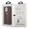 Чохол BMW для iPhone 13 | 13 Pro Leather Curve Perforate Red (BMHCP13LRSPPR)