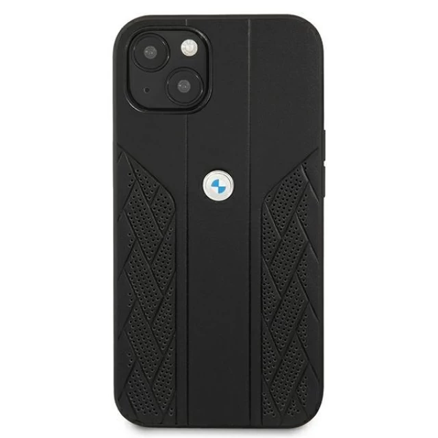 Чехол BMW для iPhone 13 mini Leather Curve Perforate Black (BMHCP13SRSPPK)