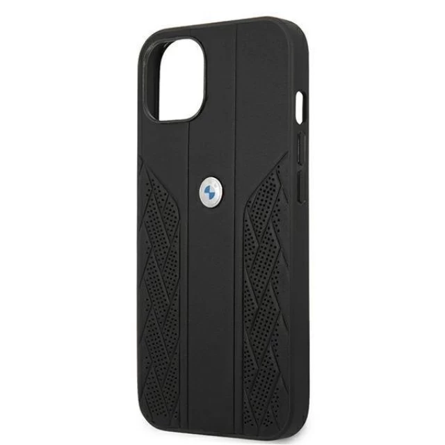 Чехол BMW для iPhone 13 mini Leather Curve Perforate Black (BMHCP13SRSPPK)