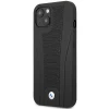 Чехол BMW Leather Debossed Lines для iPhone 13 Black (BMHCP13MRPSLK)