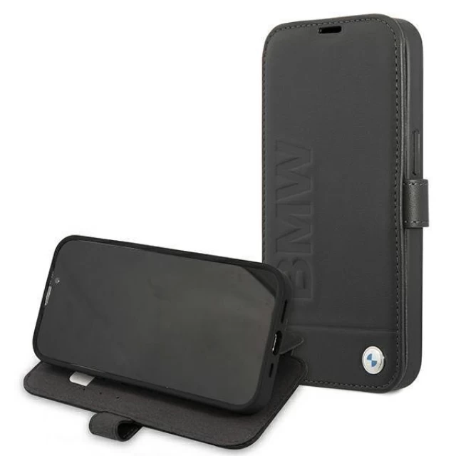 Чехол-книжка BMW для iPhone 13 Signature Black (BMFLBKP13MSLLBK)