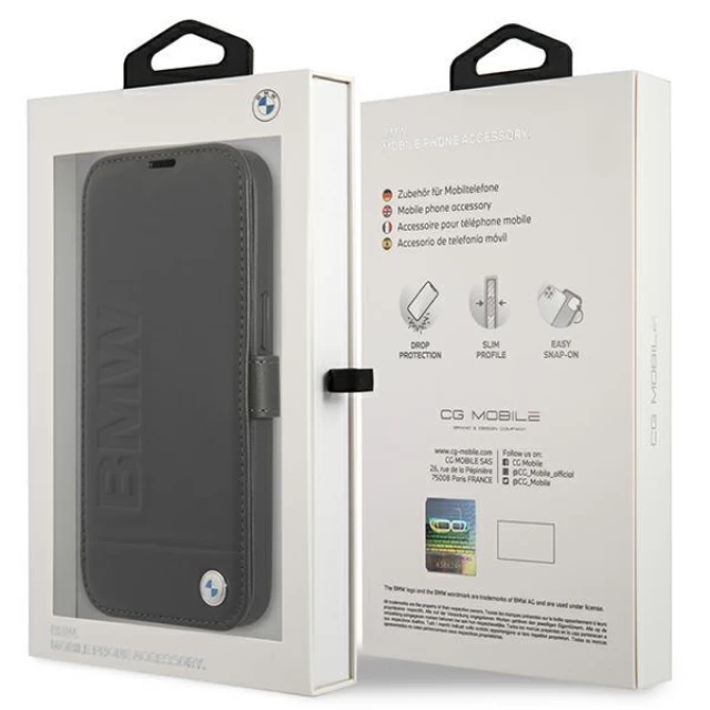 Чохол-книжка BMW для iPhone 13 Signature Black (BMFLBKP13MSLLBK)