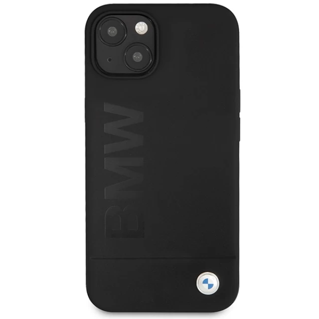 Чохол BMW Silicone Signature Logo для iPhone 13 Black (BMHCP13MSLBLBK)