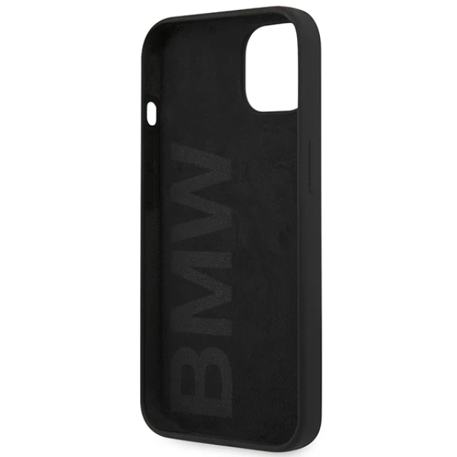 Чохол BMW Silicone Signature Logo для iPhone 13 Black (BMHCP13MSLBLBK)