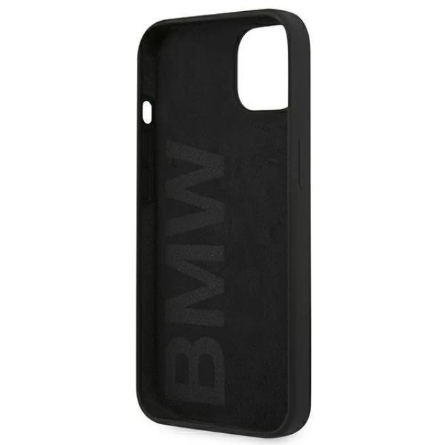 Чехол BMW для iPhone 13 mini Silicone Signature Black (BMHCP13SSILBK)
