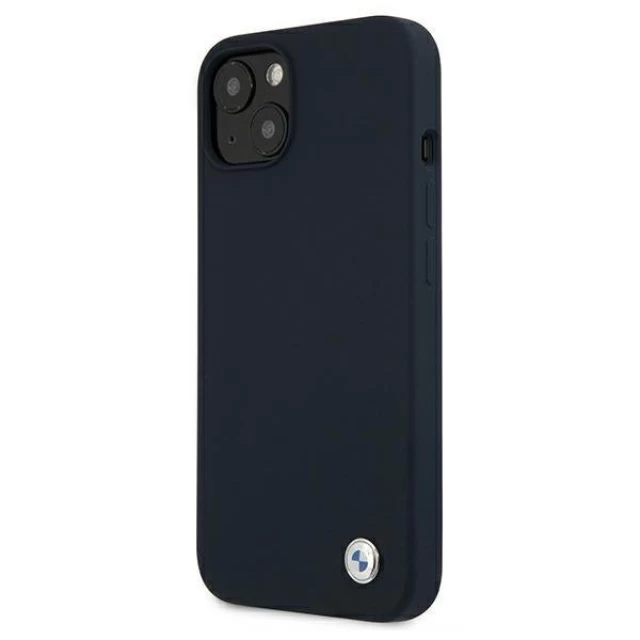 Чехол BMW для iPhone 13 Silicone Signature Navy (BMHCP13MSILNA)