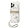 Чехол Guess Marble Strap Collection для iPhone 13 Pro Max Grey (GUHCP13XKMABGR)