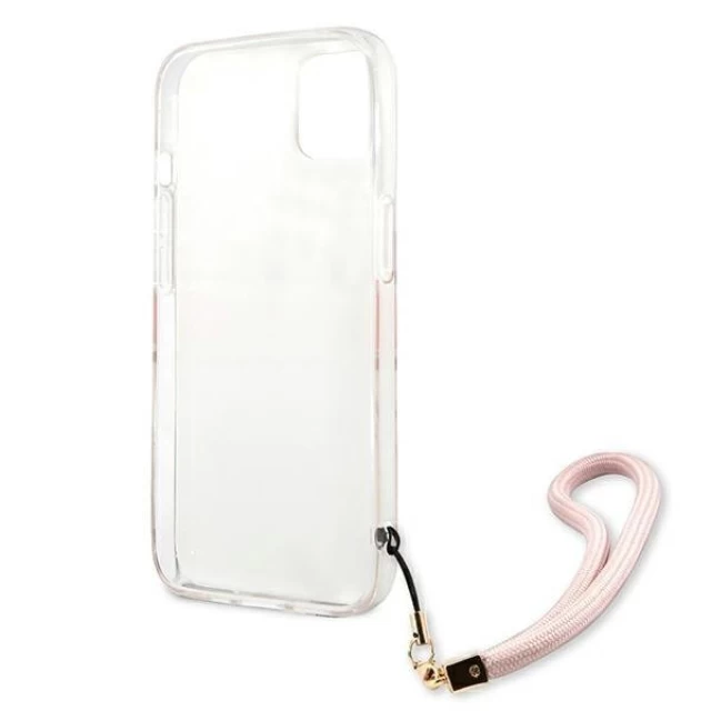 Чохол Guess Marble Strap для iPhone 13 mini Pink (GUHCP13SKMABPI)