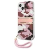 Чехол Guess Camo Strap Collection для iPhone 13 mini Pink (GUHCP13SKCABPI)